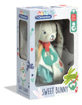 Conejo Manta De Apego Corazon Bebe Estimula Baby Clementoni Color Gris
