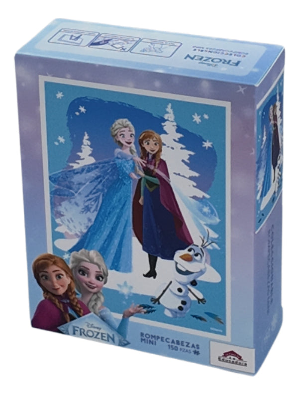 Rompecabezas 150 Piezas Disney Frozen Elsa Anna Olaf Plástico Miniatura