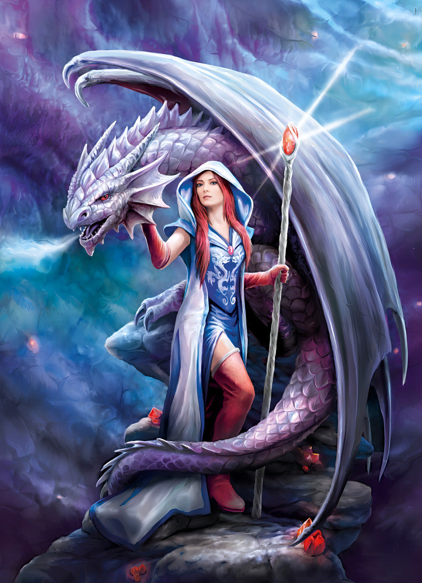 Hechizera Dragon Anne Stokes Rompecabezas 1000p Clementoni