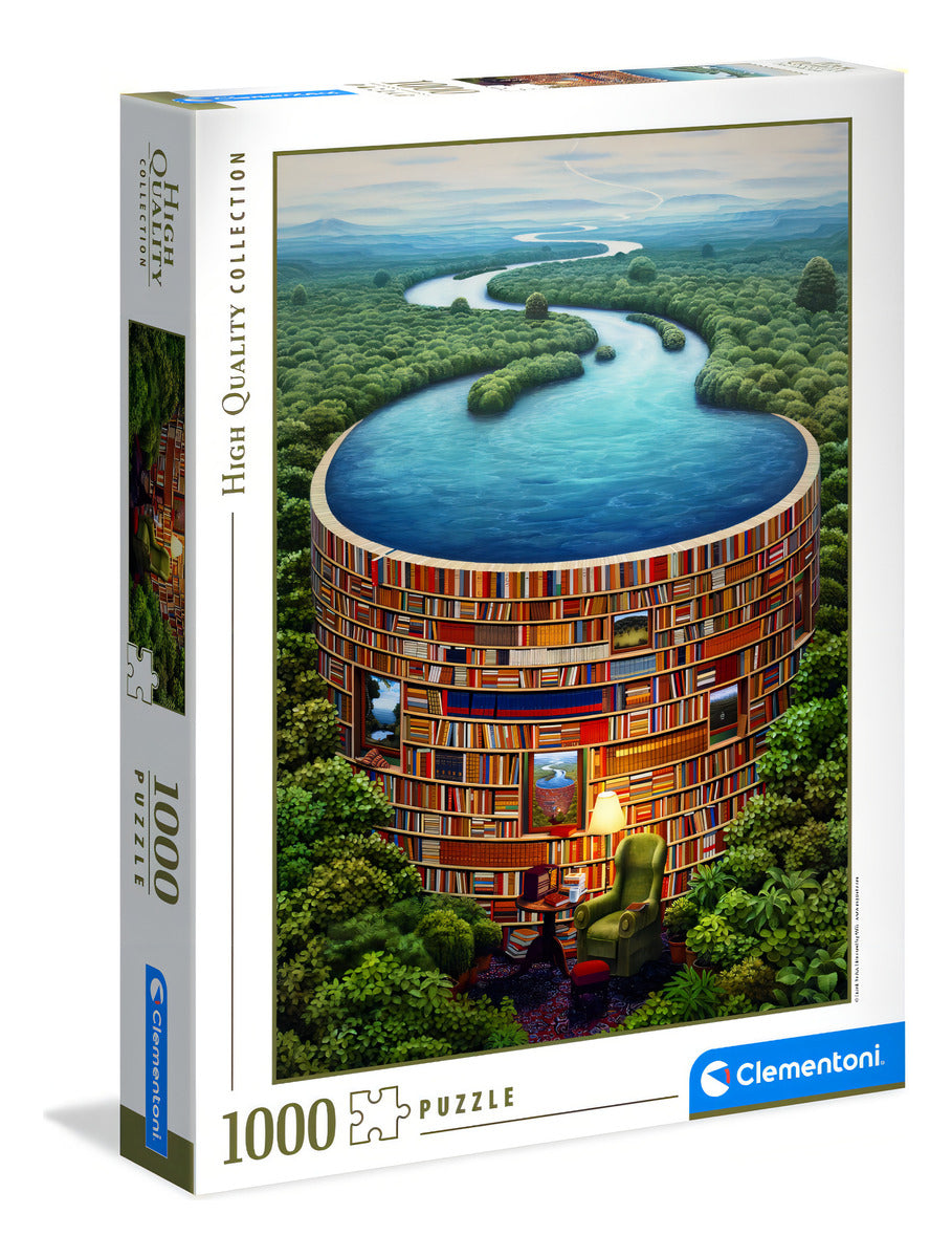 Presa Biblioteca Bibliodame Rompecabezas 1000 Pz Clementoni