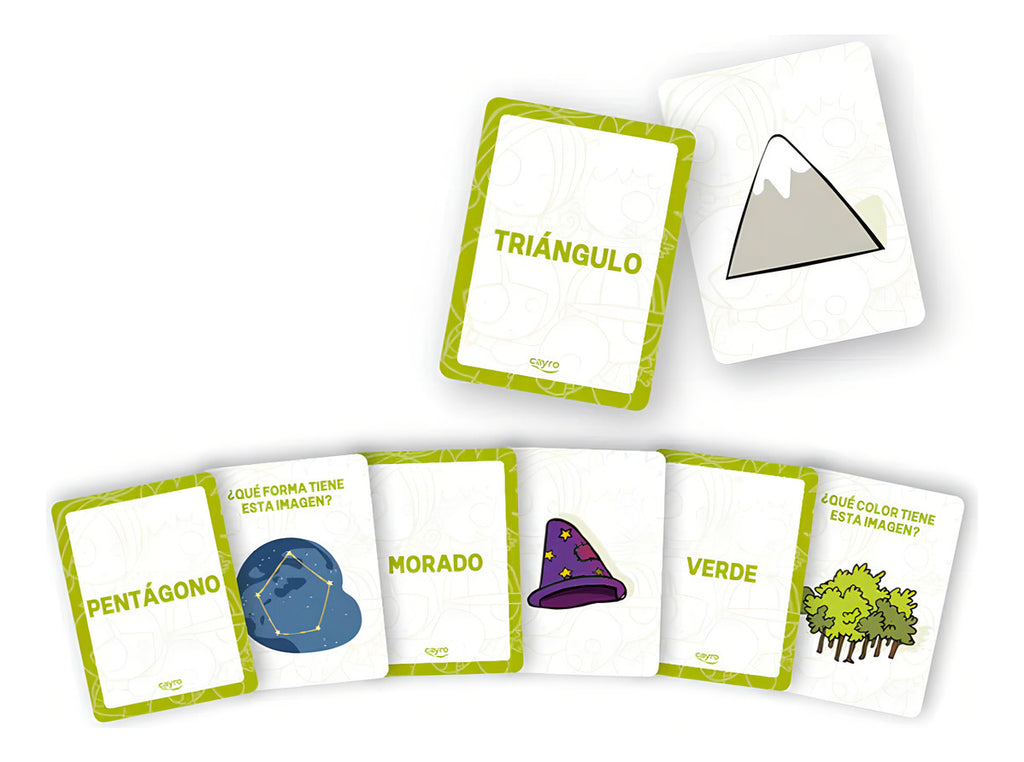 Tarjeta Eduvativa De Formas Y Colores En Español Cayro