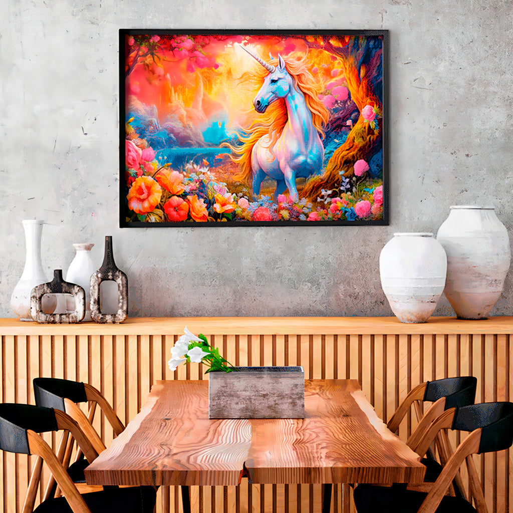 Rompecabezas 1000 Piezas Unicornio Encantado Enjoy Puzzle Cartón