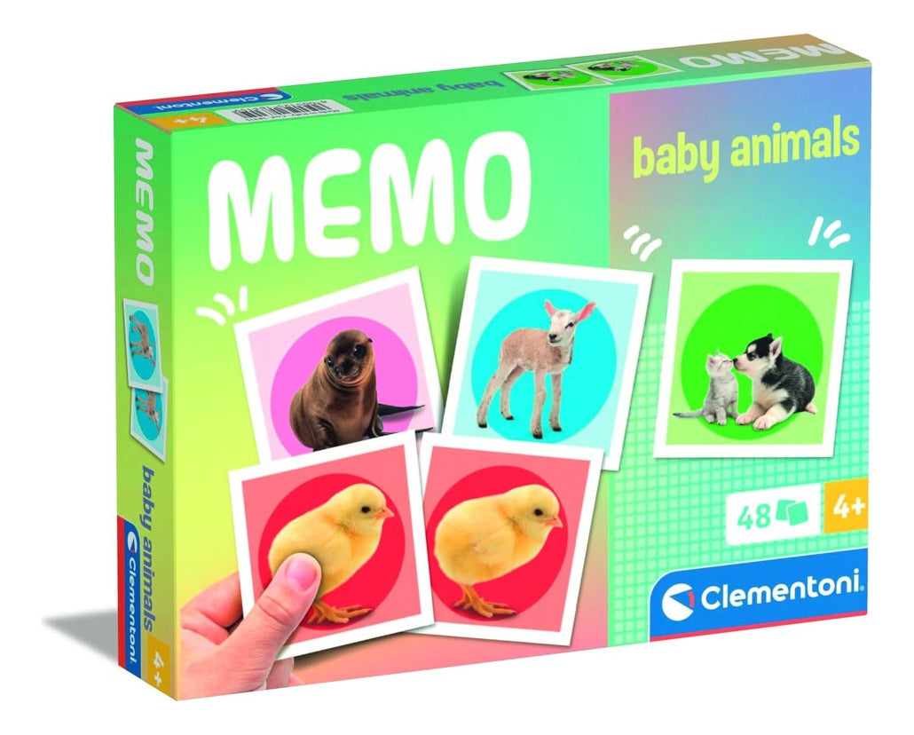 Clementoni Memo Animales, Juego Educativo