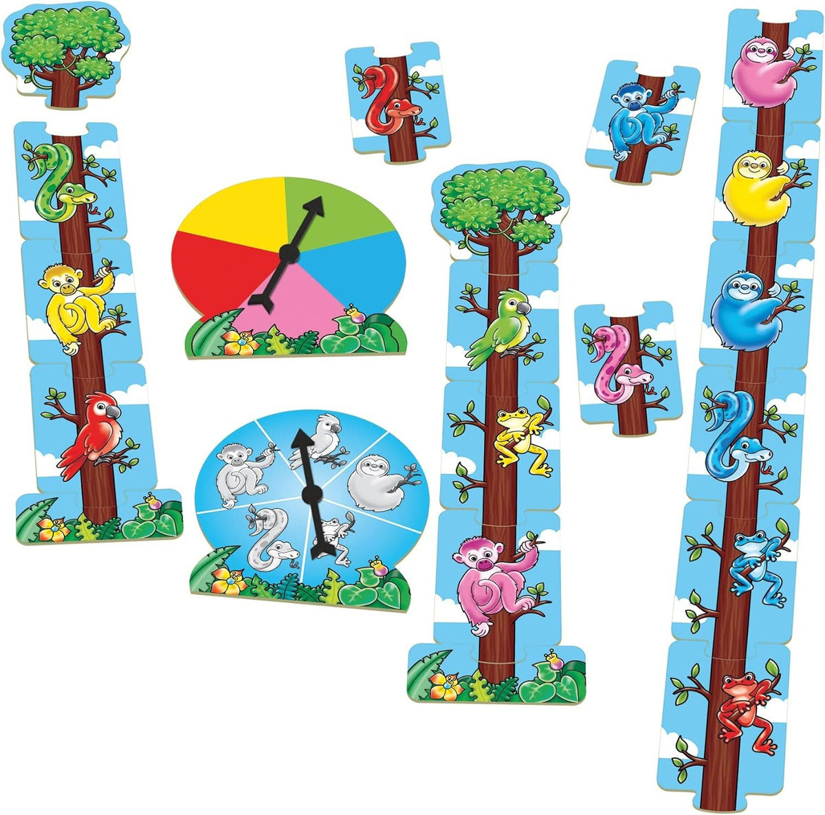 Juego Memoria Colores Y Animales Rainforest Match Orchard