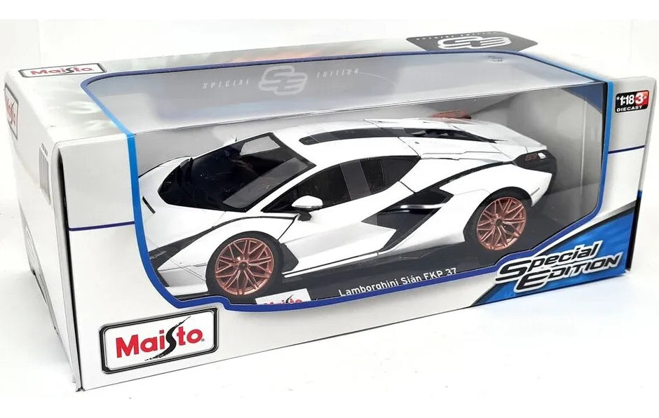 Auto Colección Lamborghini Sian Fkp 37 1:18 Blanco Maisto