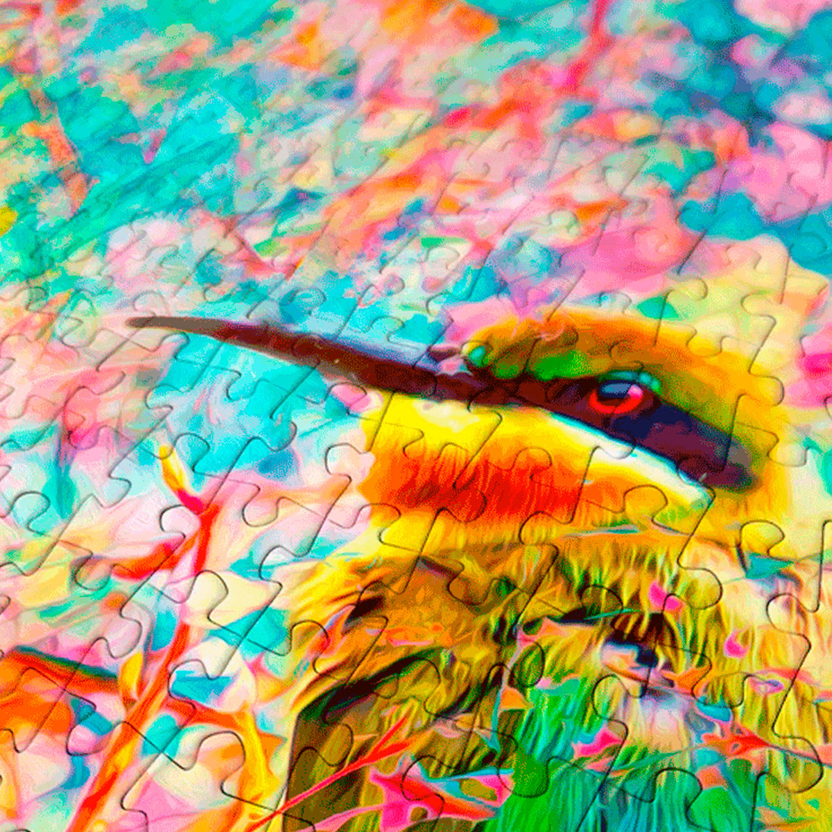 Rompecabezas Enjoy Puzzle 1000 Piezas Pájaro Feliz Cartón Animal
