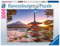 Ravensburger 17090 Mount Fuji Cherry Blossom View Rompecabezas de 1000 Piezas para Adultos y niños a Partir de 12 años, Verde Azulado/Verde Turquesa