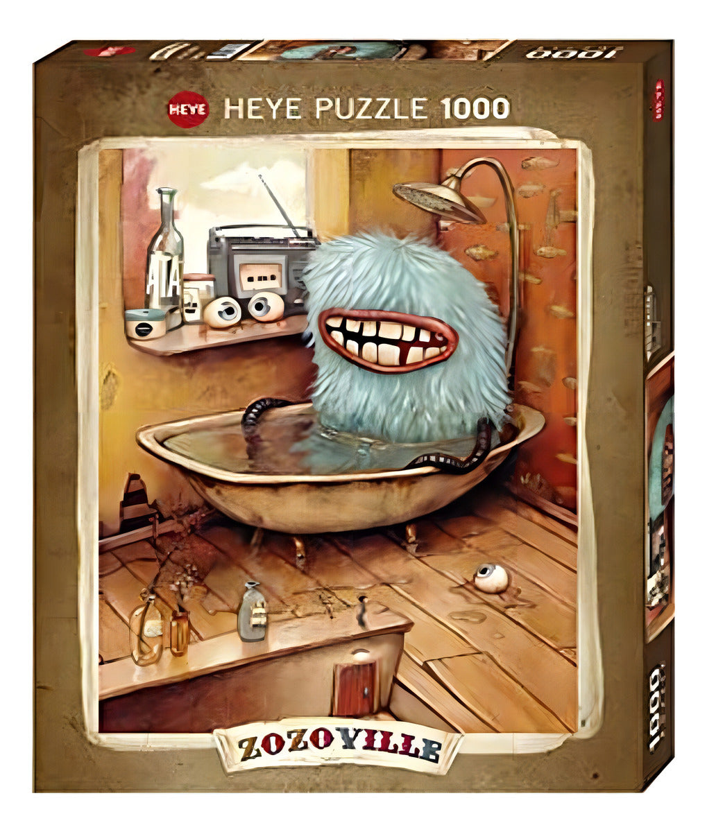 Rompecabezas Heye Zozoville 29539 Monstruo En La Tina 1000 Piezas 14+