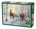 Rompecabezas 1000 Piezas Caballos En Invierno Cobble Hill 68x50cm