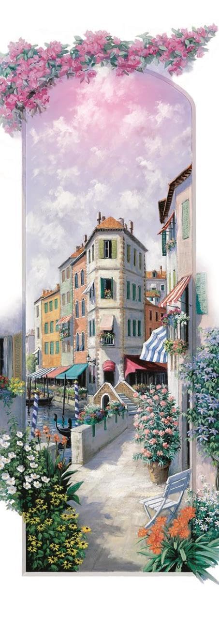 Rompecabezas Venecia en flores Panorama Art Puzzle 1000 piezas