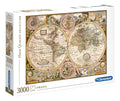 Rompecabezas Clementoni High Quality Collection Old Map 33531 De 3000 Piezas