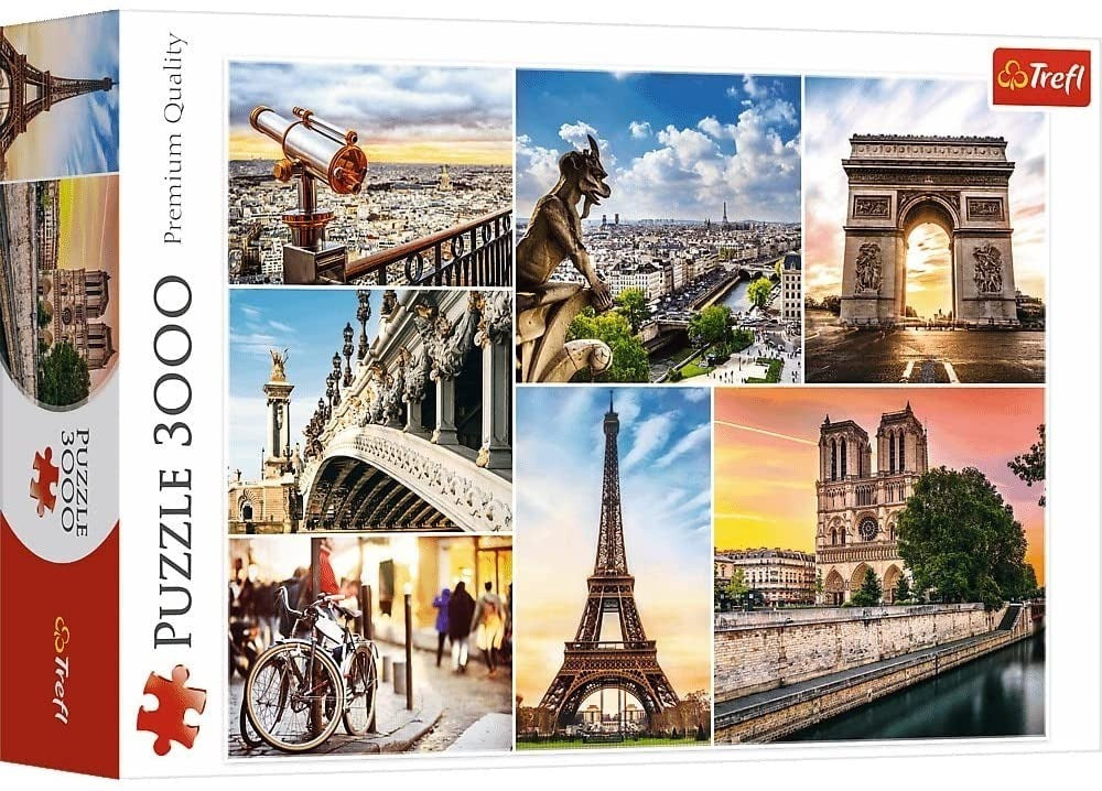 33065 Collage Magia De París Trefl Rompecabezas 3000 Piezas