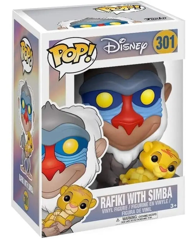 Funko Pop Disney Rafiki Simba 301 Lion King Rey Leon Mufasa