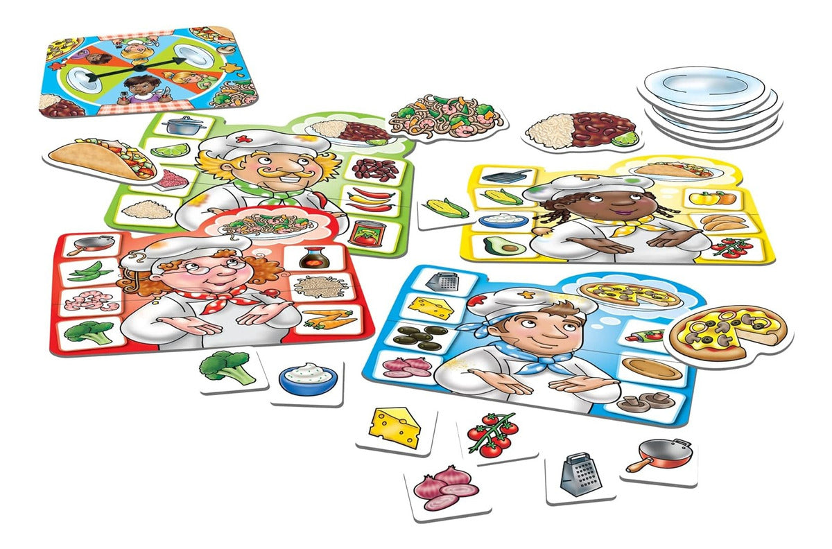 Juego Memoria Comida Crazy Chefs Orchard Toys