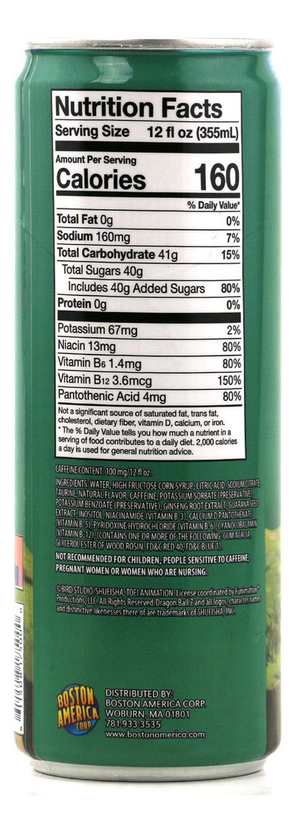 Bebida Energética Dragon Ball Z Spirit Bomb 355ml