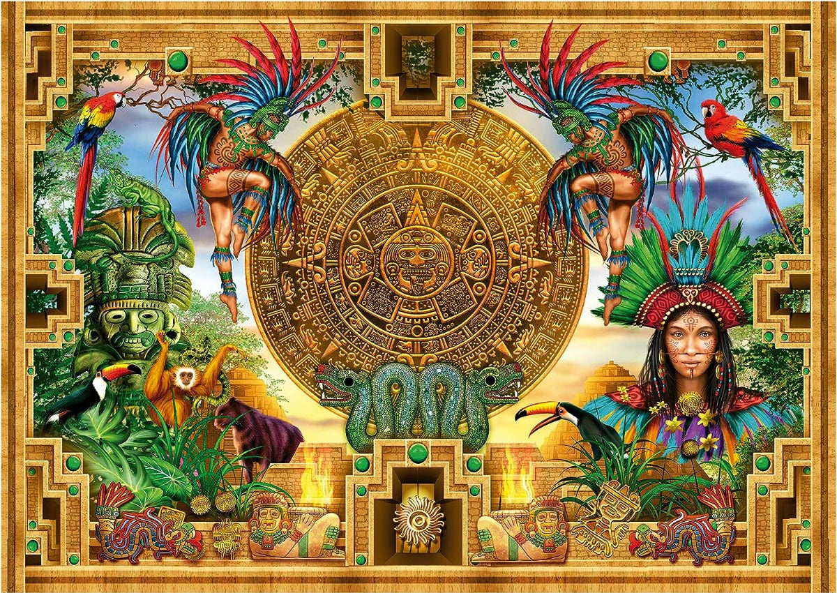 Montaje Calendario Azteca Maya Rompecabezas 2000 Pzas Educa