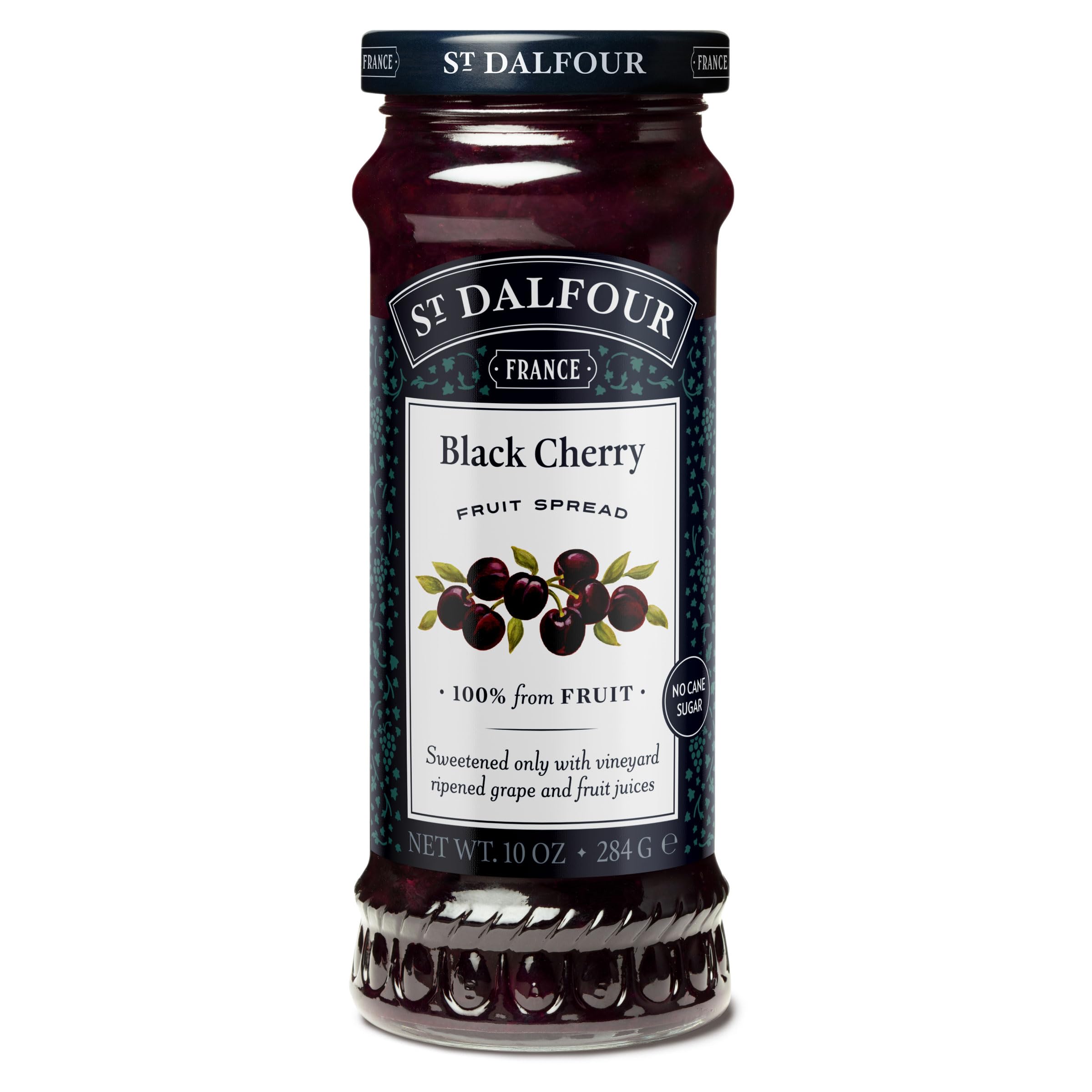 St. Dalfour Black Cherry 100% Fruit Conserve (6x10 Oz)