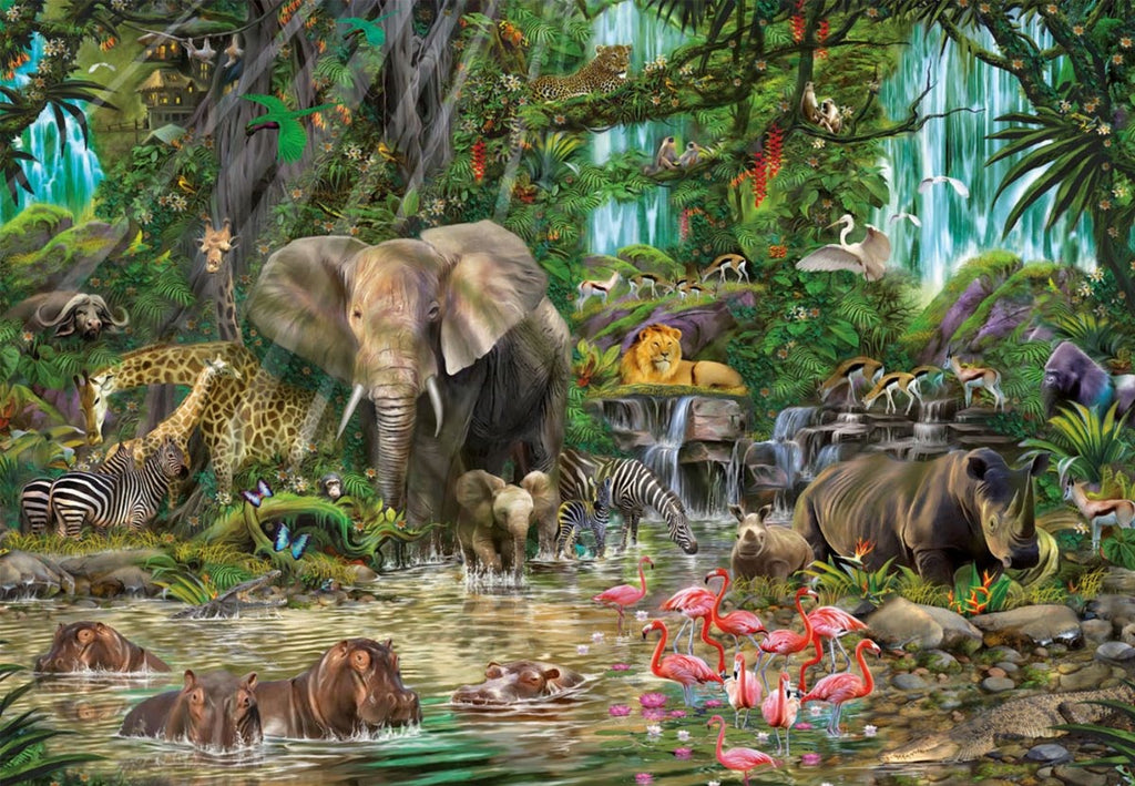 Rompecabezas Educa Borras Jungla Africana 2000 Piezas Animales 16013
