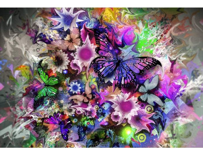 Fleurs Et Papillons Rompecabezas De 1000 Piezas Grafika