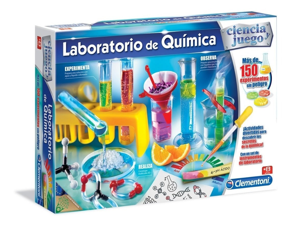 Juego Laboratorio De Quimica Infantil 150 Exp Clementoni