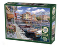Rompecabezas Café En La Marina De Cassis Francia 1000 Pz Cobble Hill