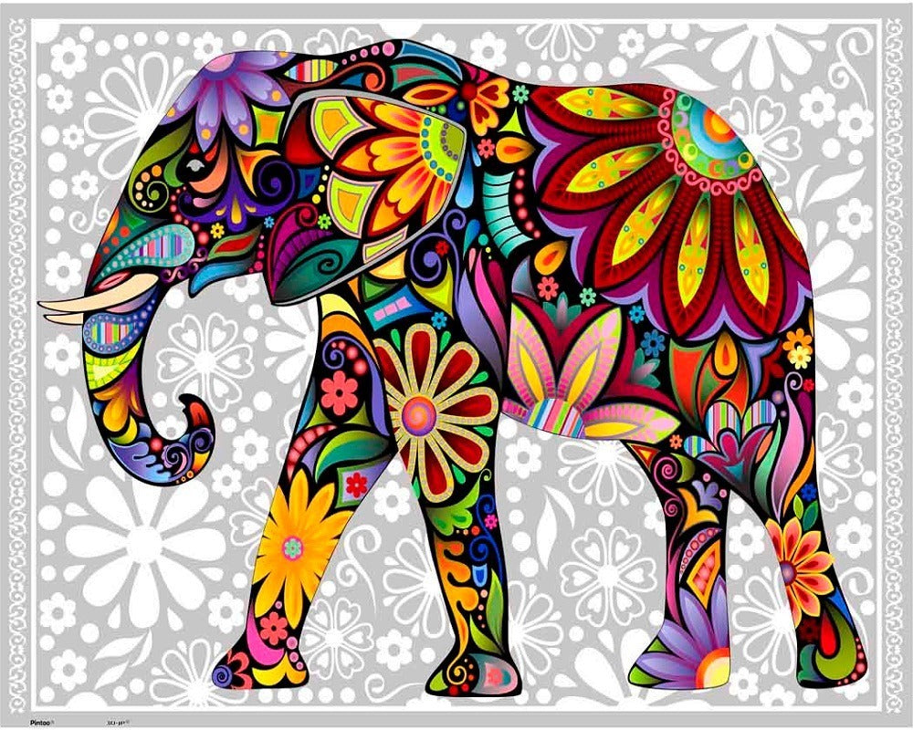 P1106 Elefante Mil Colores Mini Rompecabezas 150 Pzas Pintoo