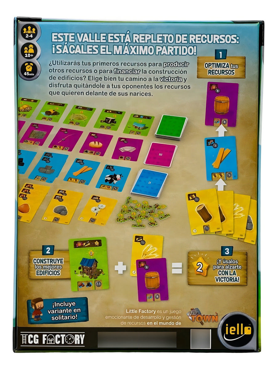 Little Factory Juego De Mesa Tcg Factory Español Estrategia 2-4 Jugadores