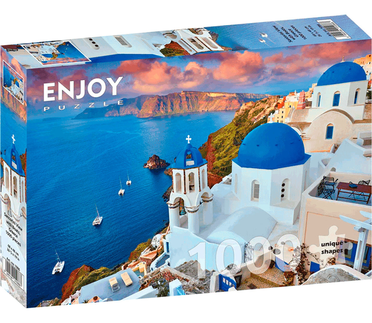 Rompecabezas 1000 Pzas Vista Santorini Grecia Enjoy Puzzle