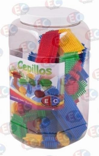 Edu035 Cepillo Juego De Construcción 60 Piezas De Eduplas