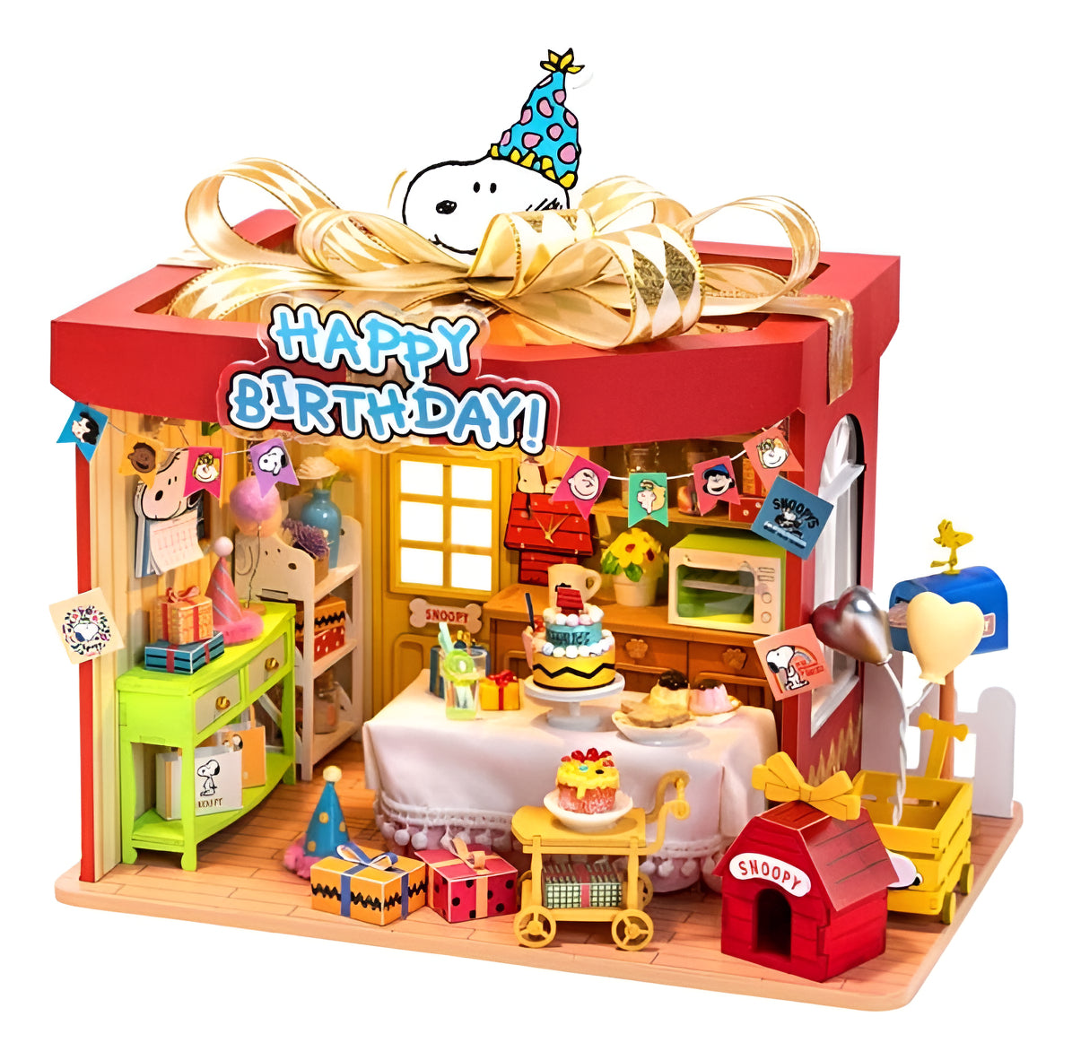 Set De Armar Puremind Snoopy Birthday Party 1202