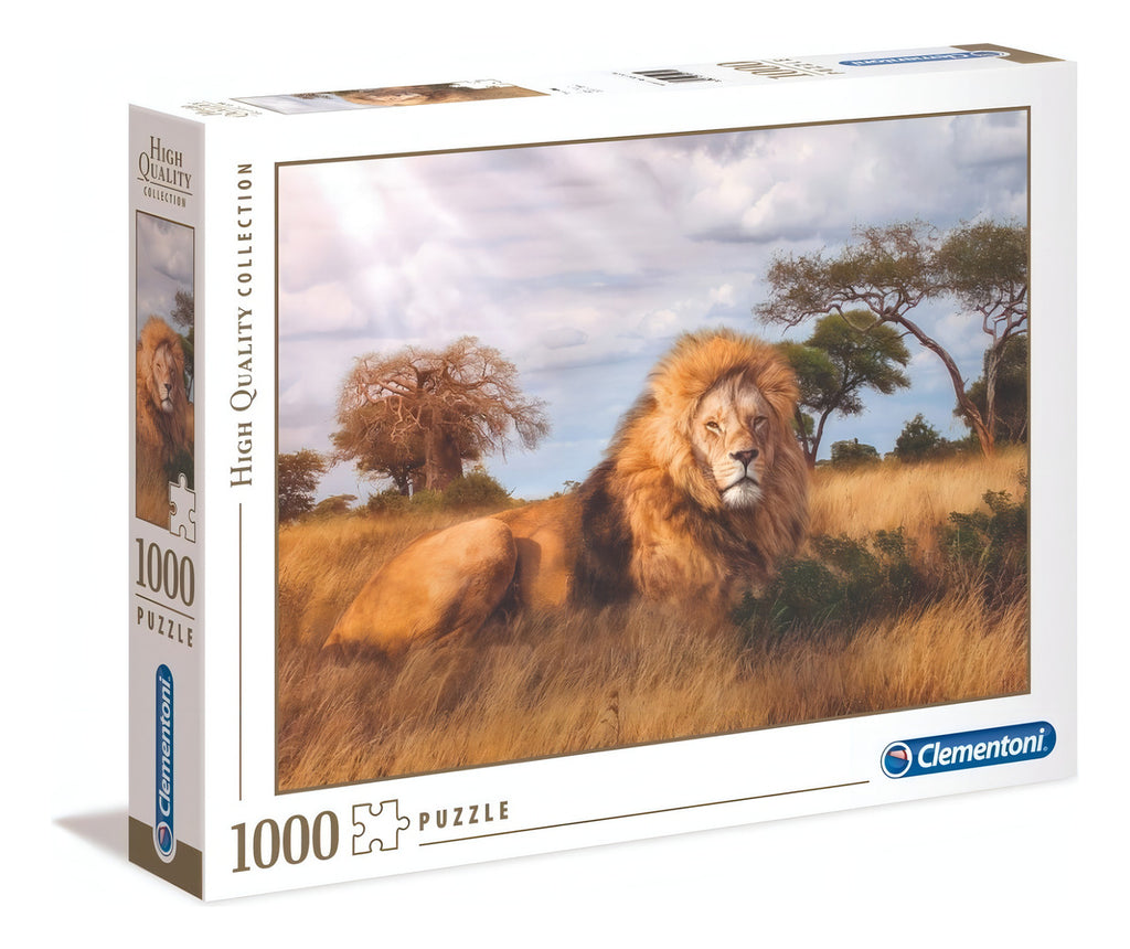 Rompecabeza Puzzle León The King X1000 Pieza Clementoni Full