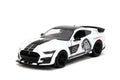 Jada Bigtime Muscle 1:24 2020 Ford Mustang Shelby GT500 Coche Fundido a presión, Juguetes para niños y Adultos (Blanco)