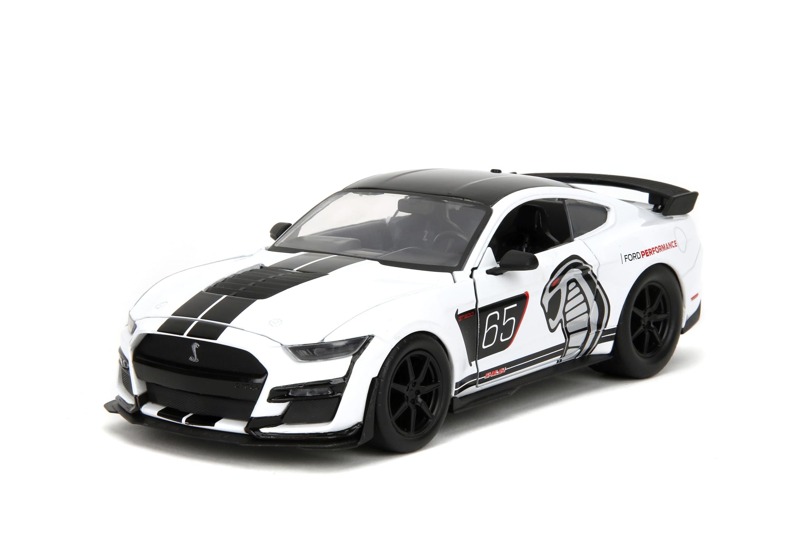 Jada Bigtime Muscle 1:24 2020 Ford Mustang Shelby GT500 Coche Fundido a presión, Juguetes para niños y Adultos (Blanco)