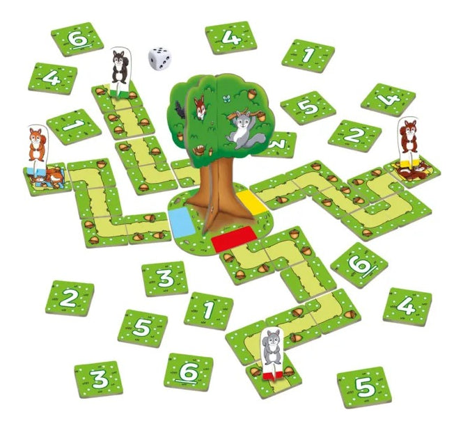 Juego De Mesa Contar Ardillas Nutty Numbers Orchard Toys