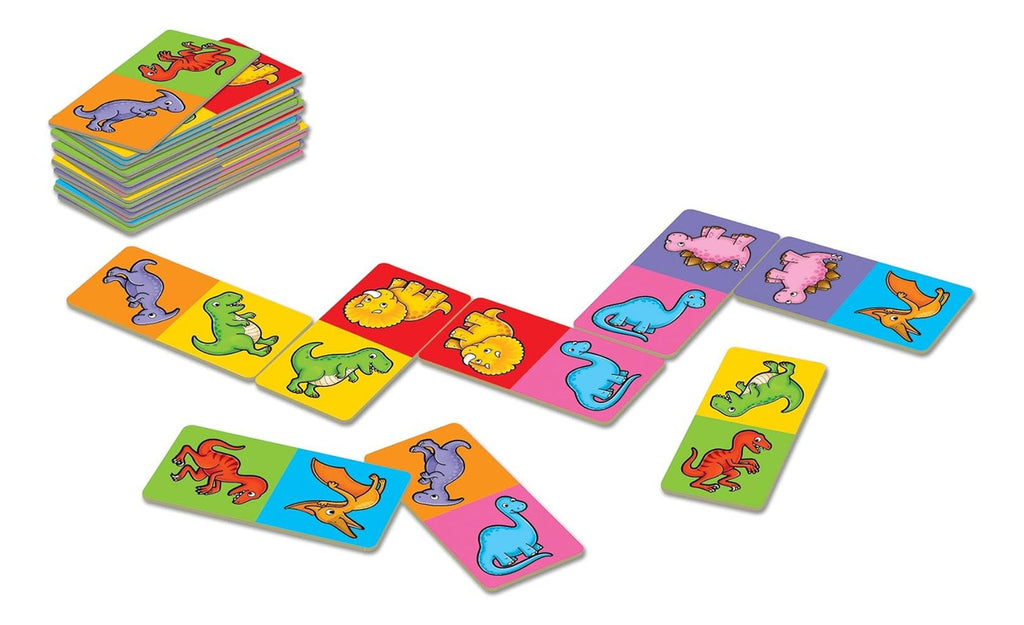 Juego De Mesa Mini Game Dinosaur Dominoes Orchard Toys