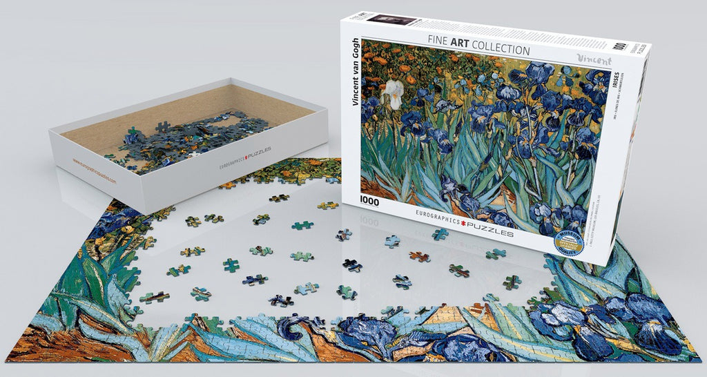 Rompecabezas Fine Art Collection Flores De Iris Vincent Van Gogh 1000 Piezas Eurographics