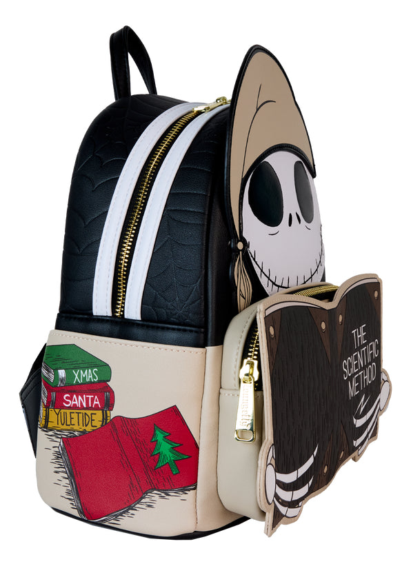 Loungefly Minibackpack Scientific Method Jack Glows In The Dark The Nightmare Before Christmas Color Negro Diseño De La Tela Lisa Liso