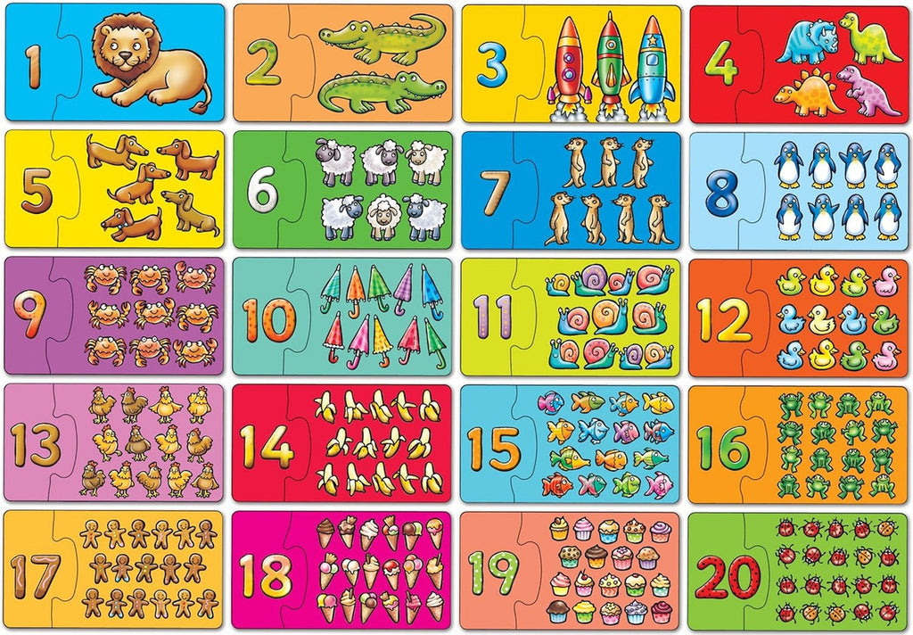 Rompecabezas Aprende A Contar Match & Count Orchard 20 Pzs