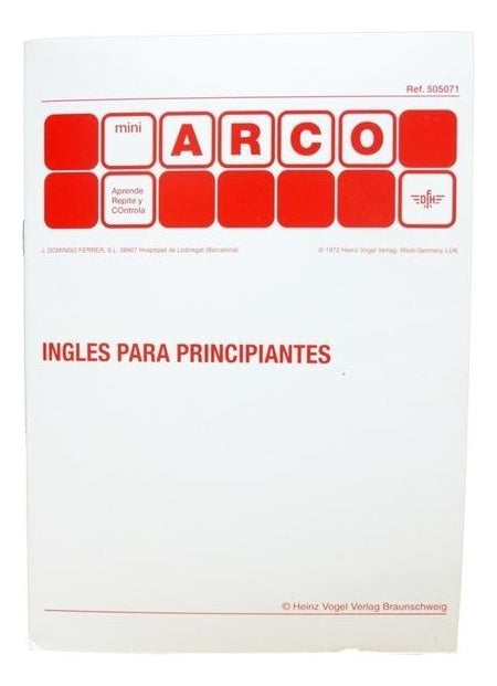505071 Cuaderno Inglés Para Principiantes Método Arco Eduke