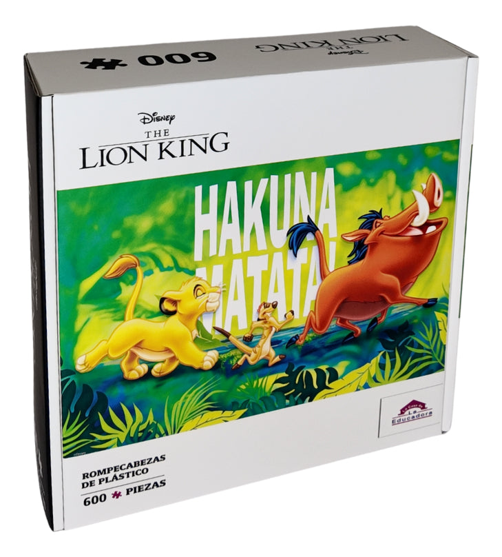 Rompecabezas 600 Piezas El Rey León Disney Plástico Resistente