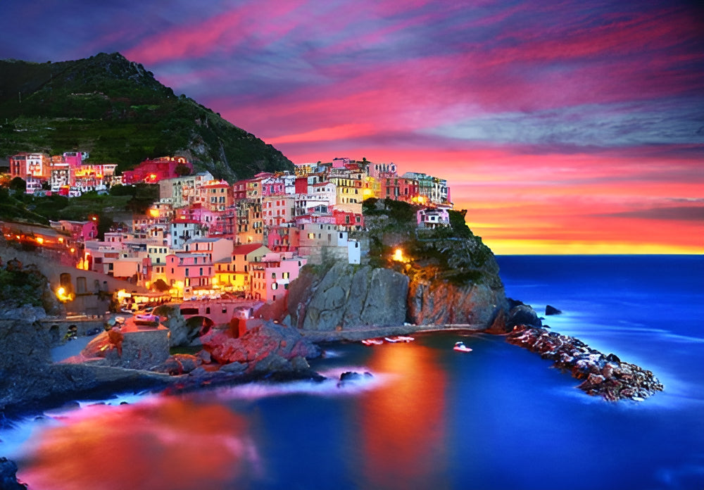 Manarola Historico Italia Rompecabezas 1000 Pz Clementoni