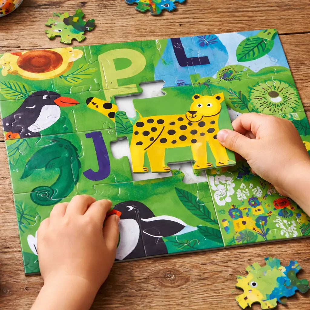 Rompecabezas Educa Maxi 28 Piezas Abecedario Inglés Animales