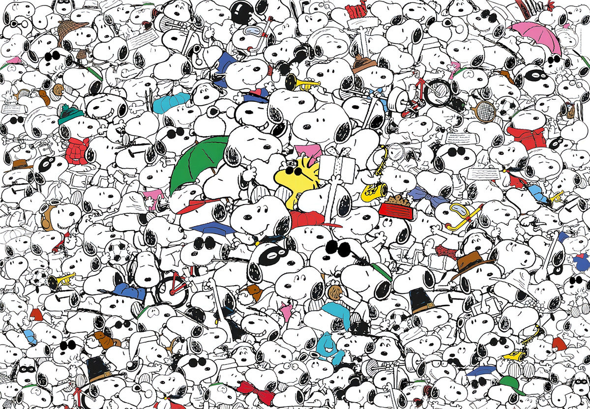 Rompecabezas Snoopy Imposible 1000 Pz Clementoni Italia
