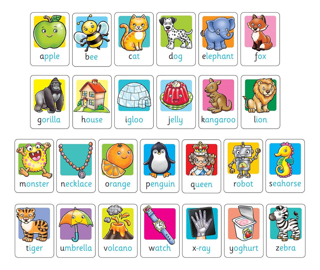 Alphabet Flashcards Orchard Toys Juego Educativo