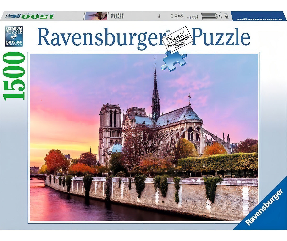 Rompecabezas Ravensburger Notre Dame Al Atardecer 1500 Piezas