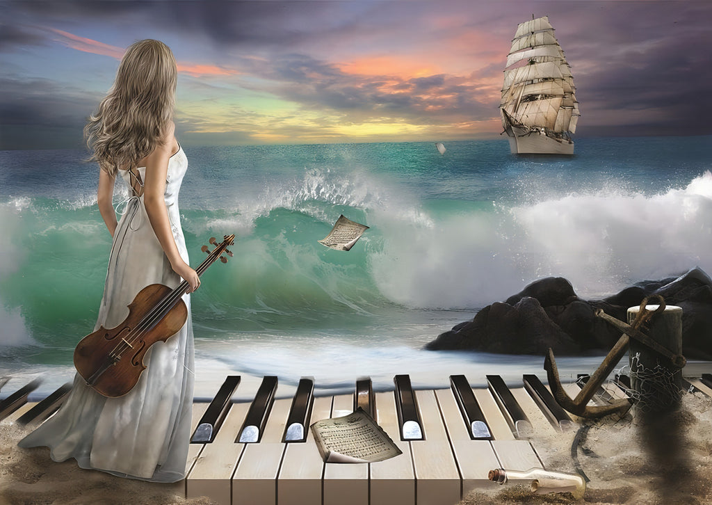 Rompecabezas Art Puzzle Sinfonía Del Mar 1000 Piezas Tema Arte