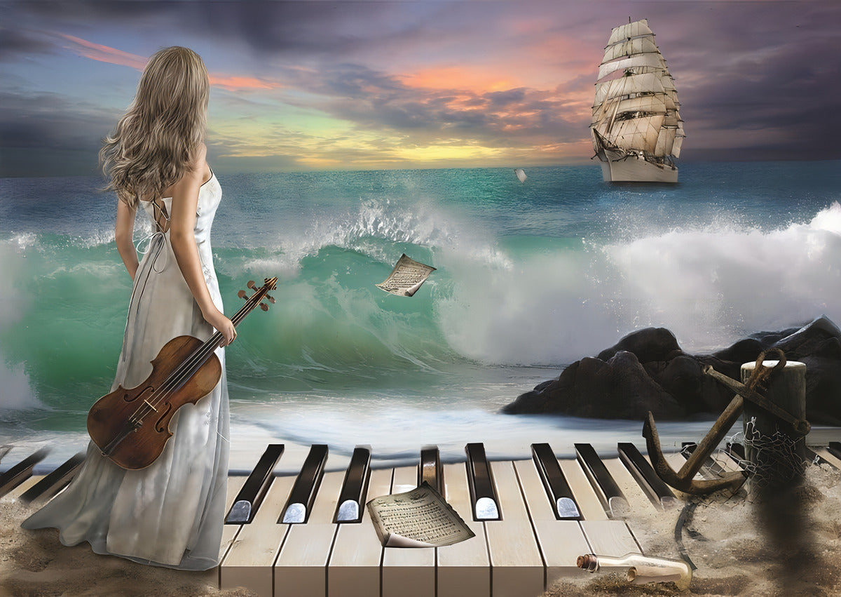Rompecabezas Art Puzzle Sinfonía Del Mar 1000 Piezas Tema Arte