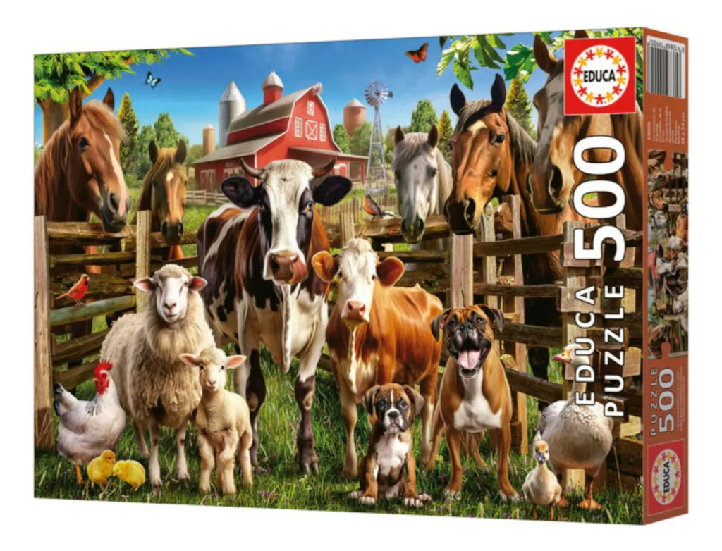 Rompecabezas Los Traviesos De La Granja 500 Piezas Educa
