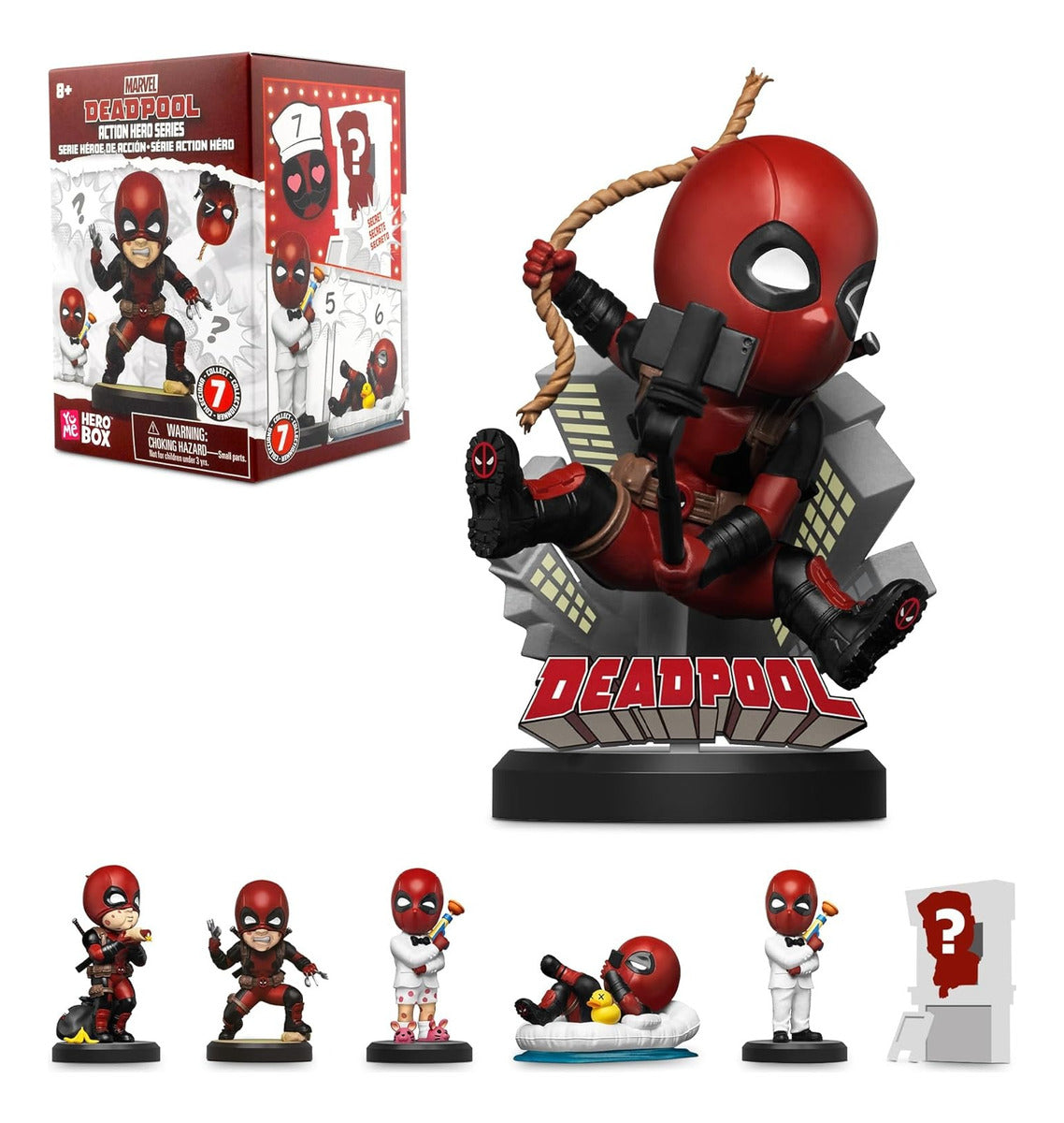 Yume Deadpool Action Series Hero Box Caja Ciega 1 Figura