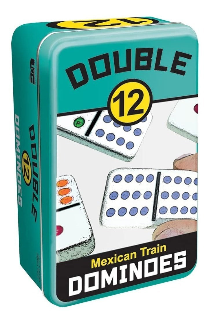 Domino Tren Mexicano Doble 12 Caja Metálica University Games